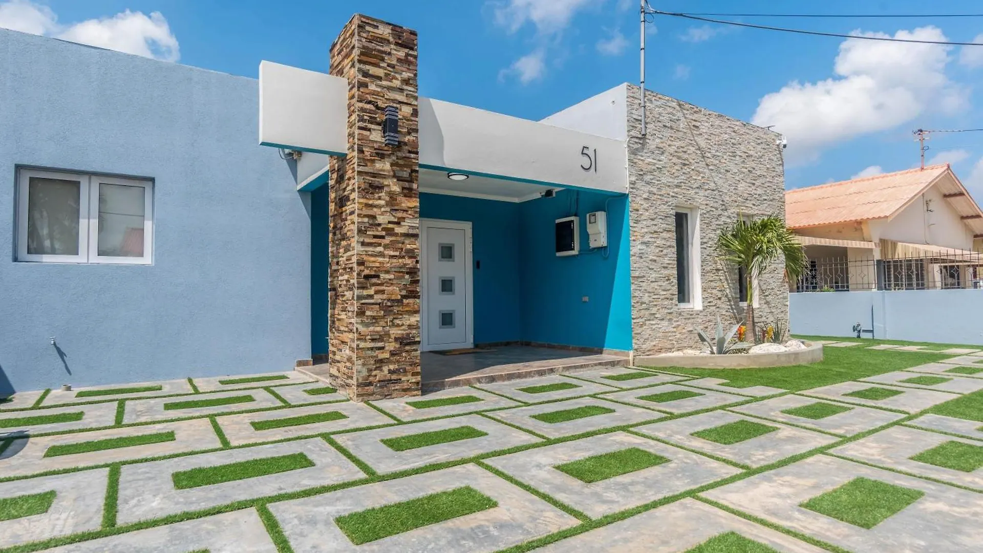 Villa Azul Tide - Oranjestad Bohemian Beach Vibes Feriehus